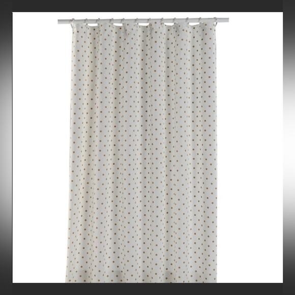 LC Lauren Conrad Metallic Dot Design Shower Curtain - Picture 1 of 12